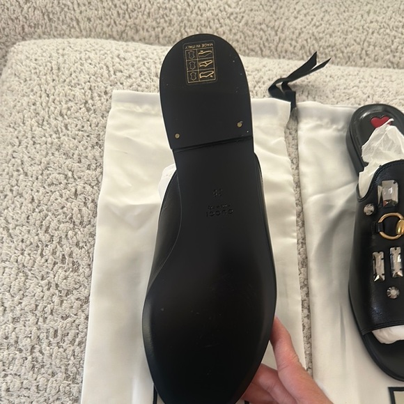 Gucci Horsebit Accent Leather Mules - Picture 3 of 6